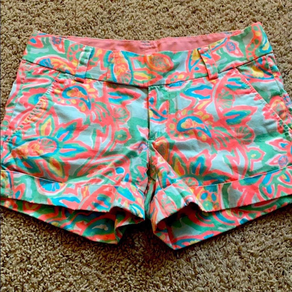 Lilly Pulitzer Barclay shorts sz 00